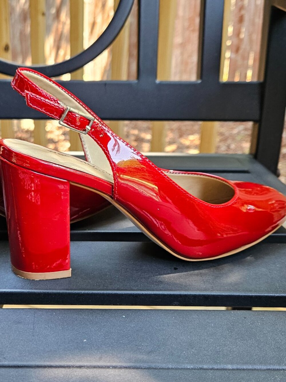 Walking Cradles RED GENUINE PATENT LEATHER - Made in Brazil - Picture 2 of 6